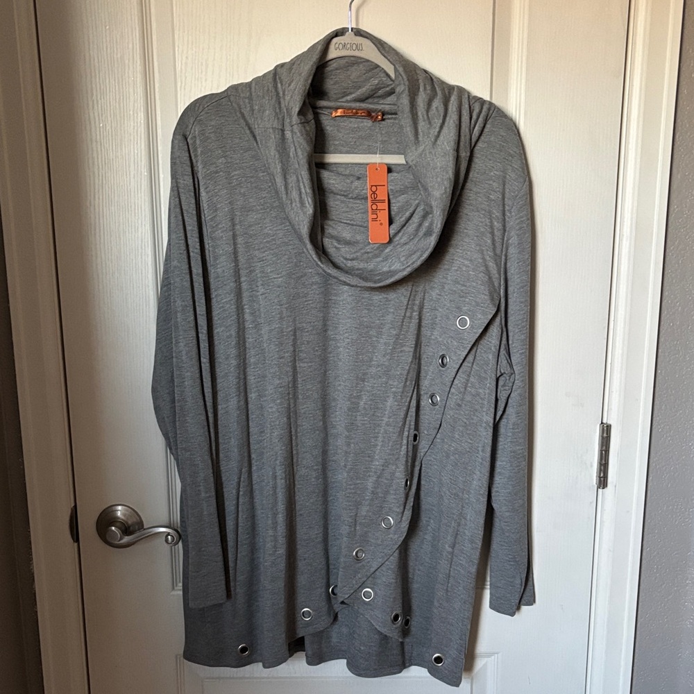 Belldini Charcoal Knit Top